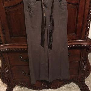 Brown wide leg slacks